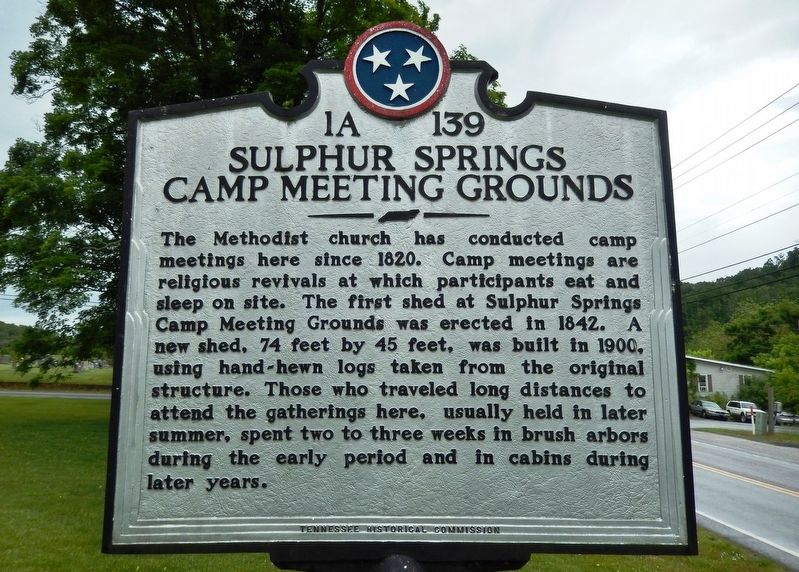 Sulphur Springs Camp Meeting Grounds Marker image. Click for full size.