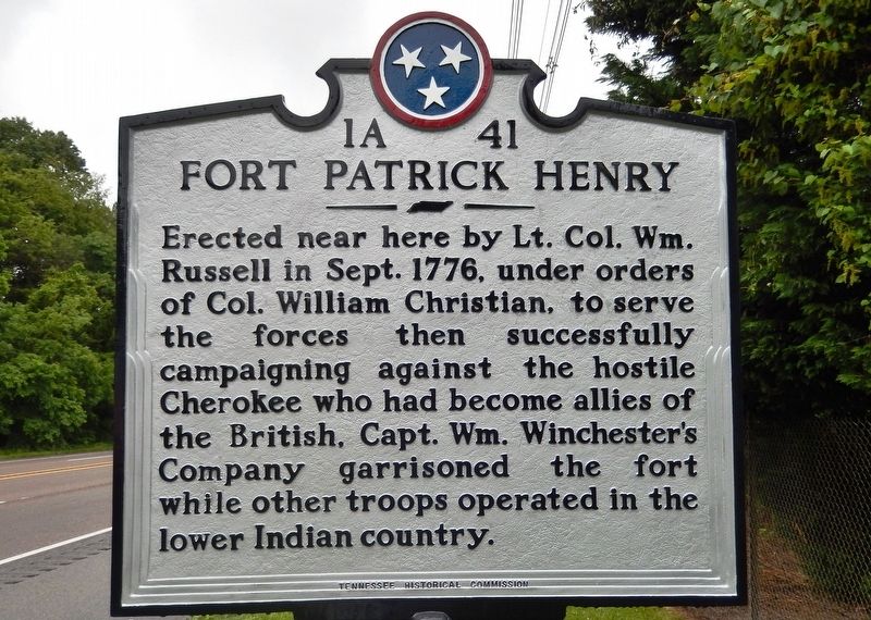 Fort Patrick Henry Marker image. Click for full size.