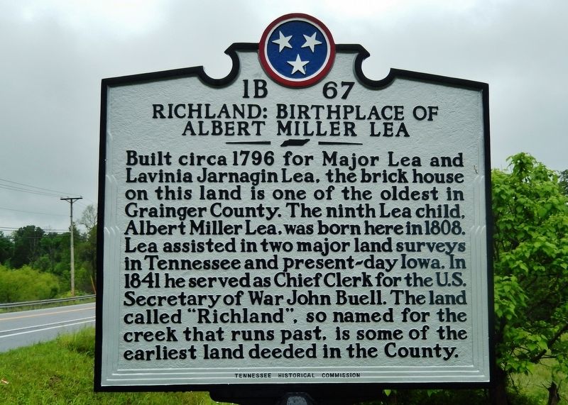Richland: Birthplace of Albert Miller Lea Marker image. Click for full size.