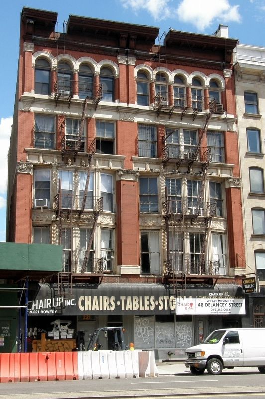 A Bowery Flop Marker site. Click for full size. A Bowery Flop Marker site image. Click for full size.