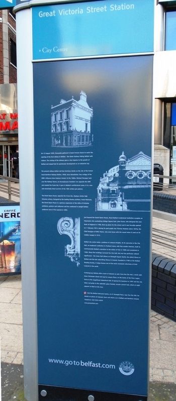 Great Victoria Street Station Marker image. Click for full size.
