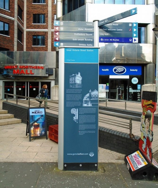 Great Victoria Street Station Marker image. Click for full size.