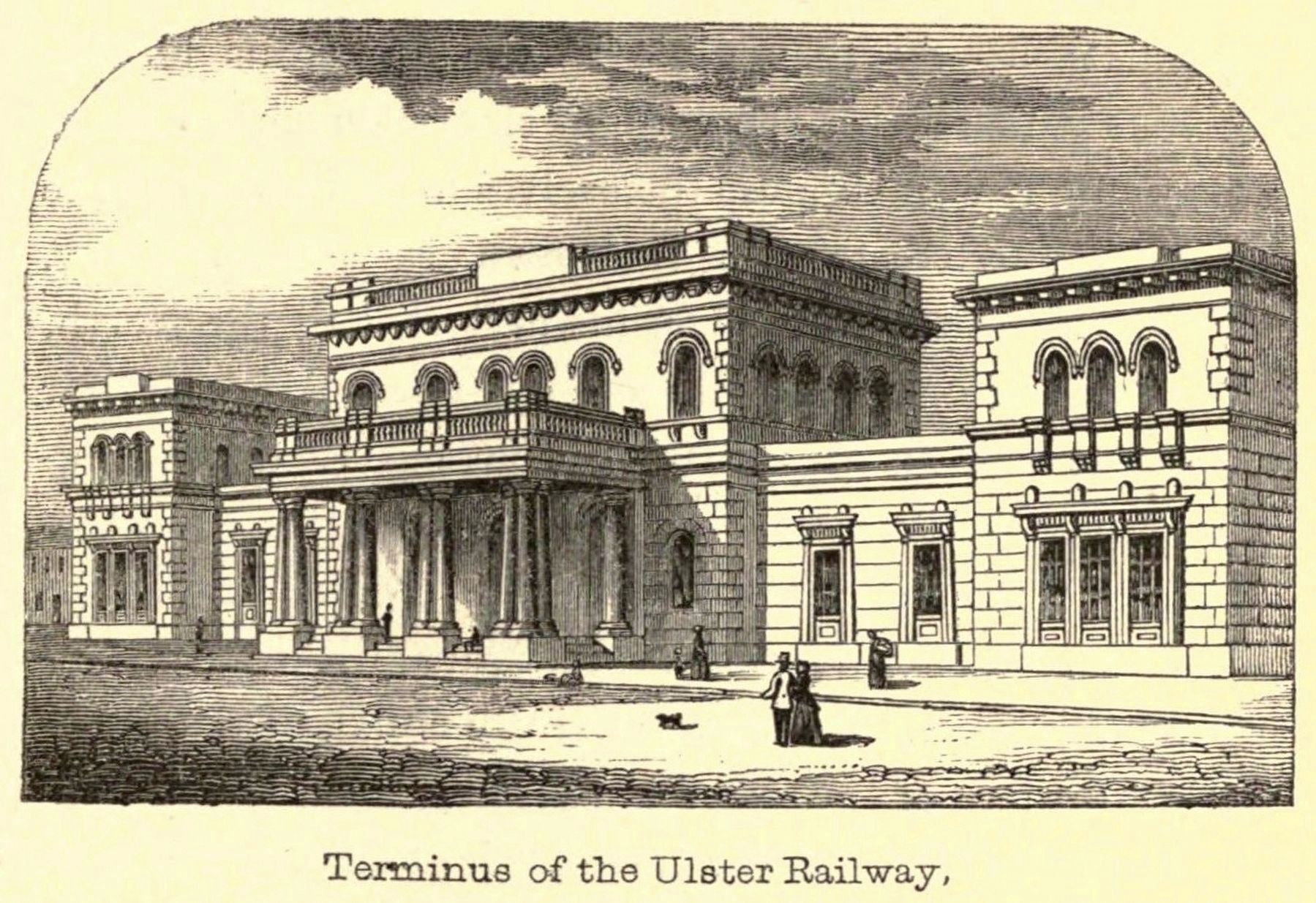 Original Great Victoria Street Station Engraving (public domain) image. Click for full size.