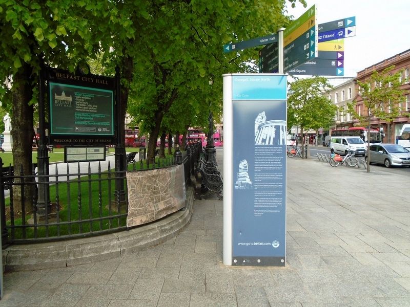Donegall Square North Marker image. Click for full size.