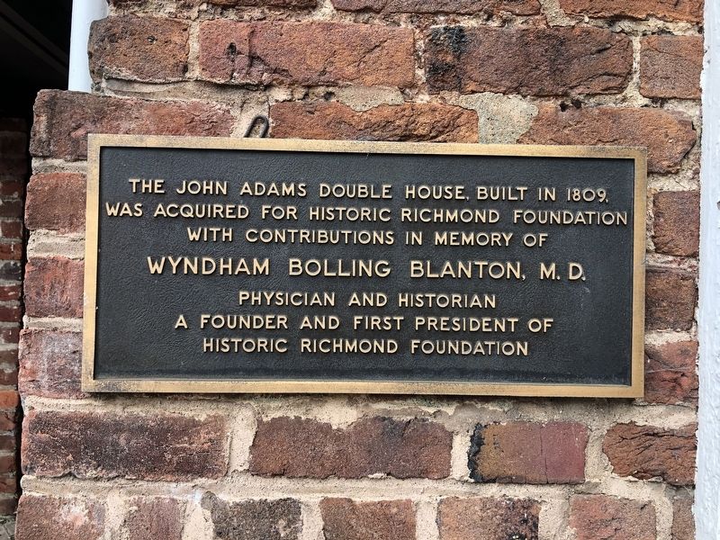 Wyndham Bolling Blanton, M. D. Marker. Click for full size. Wyndham Bolling Blanton, M. D. Marker image. Click for full size.