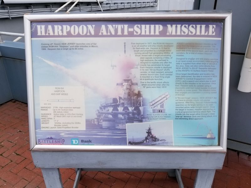 Harpoon Anti-Ship Missile Marker image. Click for full size.
