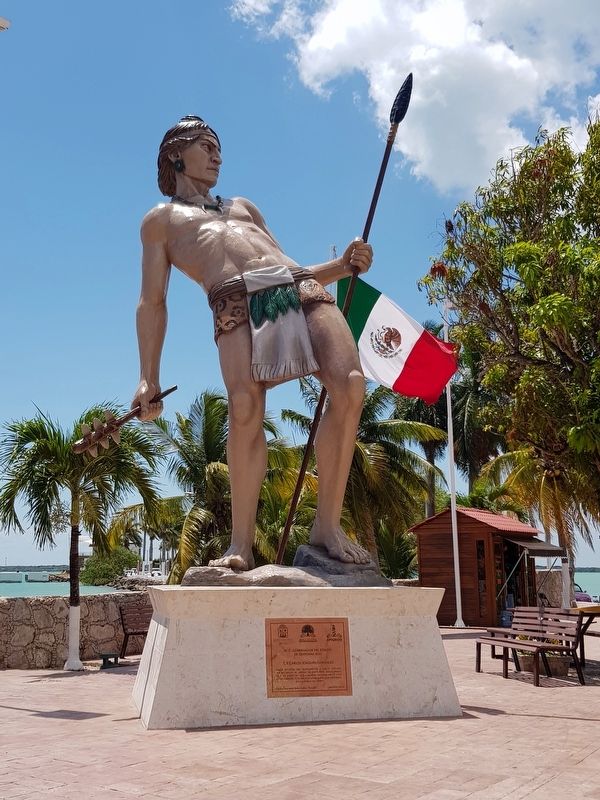 Monument to Nachi Cocom and Marker image. Click for full size.