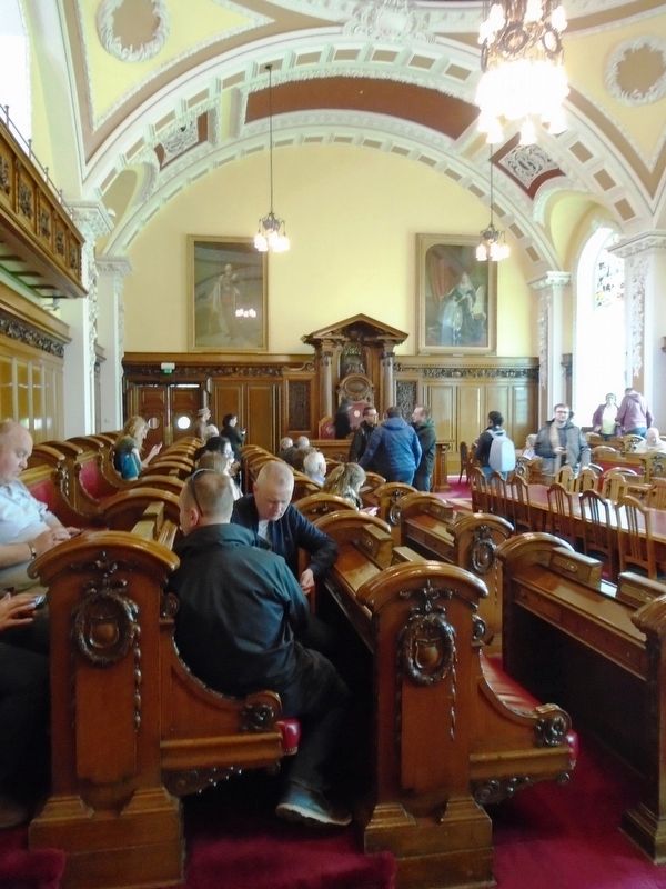 Belfast City Hall Council Chambers. Click for full size. Belfast City Hall Council Chambers image. Click for full size.
