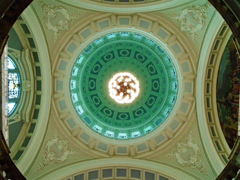 Belfast City Hall Dome View Up From Rotunda. Click for full size. Belfast City Hall Dome View Up From Rotunda image. Click for full size.