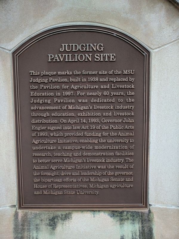 Judging Pavilion Site Marker image. Click for full size.