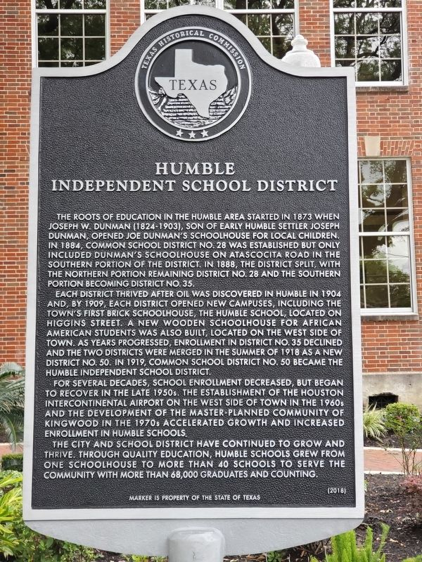Humble Independent School District Marker image. Click for full size.