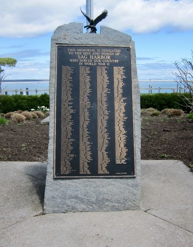 Sag Harbor World War II Memorial image. Click for full size.