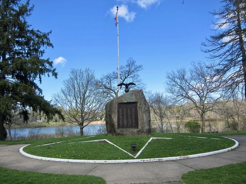Sag Harbor World War I Memorial - wide view image. Click for full size.