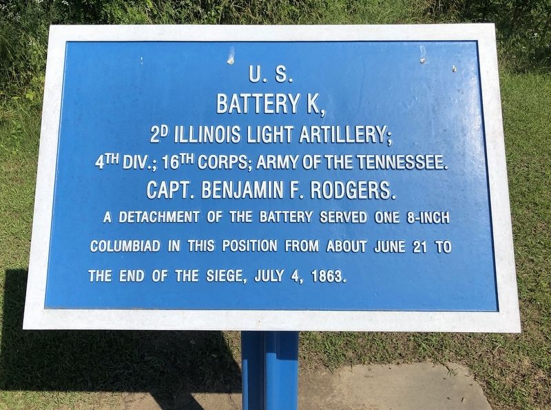 <small>U.S.</small> Battery K, Marker image. Click for full size.