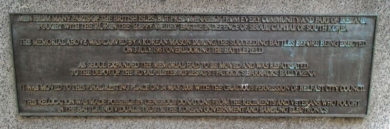 Korean War Memorial Dedication image. Click for full size.