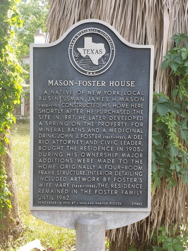 Mason-Foster House Marker image. Click for full size.