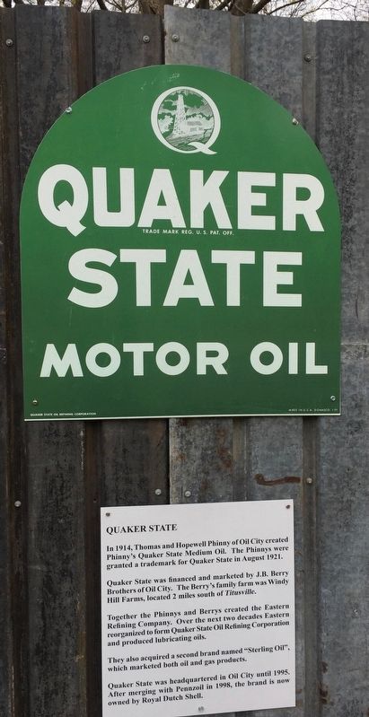 Quaker State Motor Oil Marker image. Click for full size.