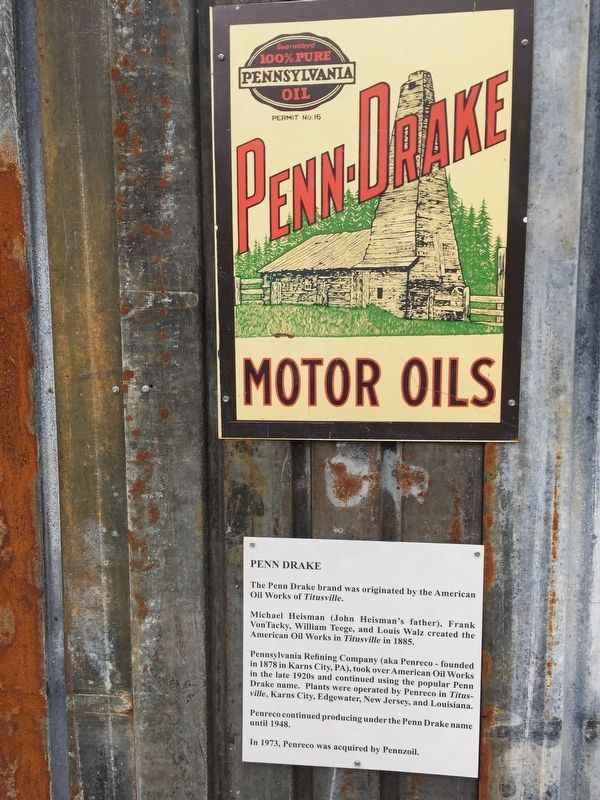 Penn-Drake Motor Oils Marker image. Click for full size.