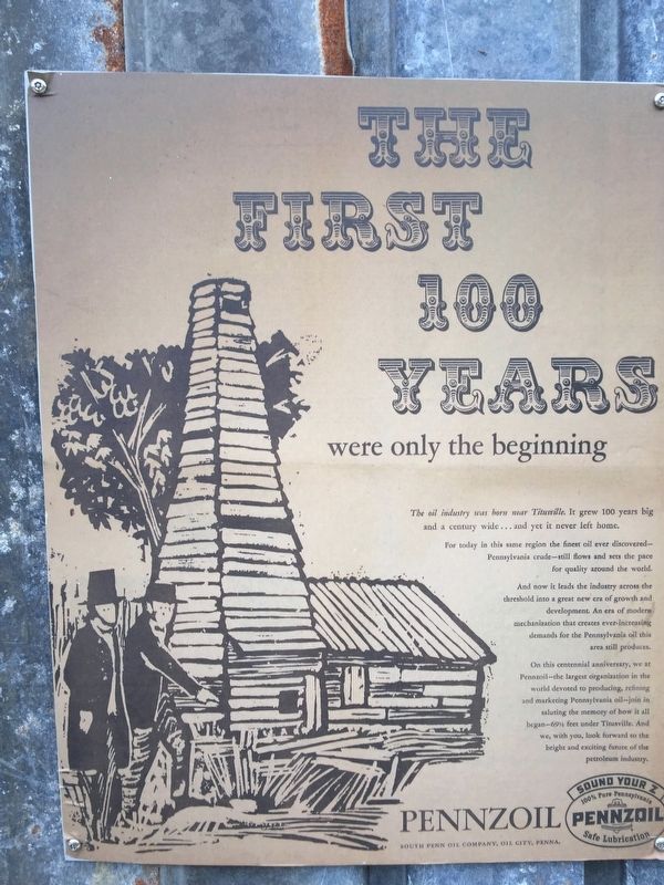 Pennzoil & South Penn Marker. Click for full size. Pennzoil & South Penn Marker image. Click for full size.