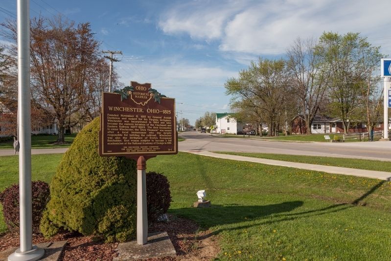 Winchester, Ohio and Morgan’s Raid Marker. Click for full size. Winchester, Ohio and Morgan’s Raid Marker image. Click for full size.
