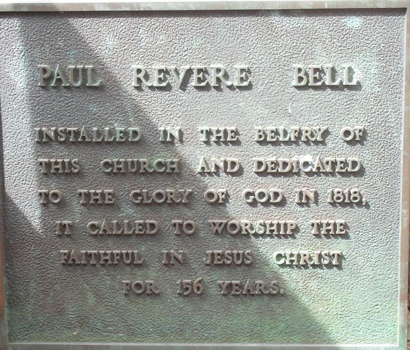 Paul Revere Bell Marker. Click for full size. Paul Revere Bell Marker image. Click for full size.