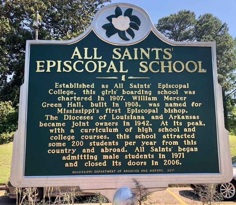 All Saints Episcopal School Marker image. Click for full size.
