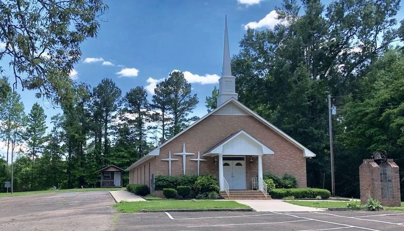 Champion Hill Baptist Church and marker (on extreme left).. Click for full size. Champion Hill Baptist Church and marker (on extreme left). image. Click for full size.