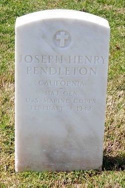 Grave Marker of Major General Joseph H. Pendleton, Fort Rosecrans, San Diego, California image. Click for full size.