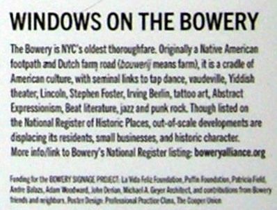 "Windows On The Bowery". Click for full size. "Windows On The Bowery" image. Click for full size.