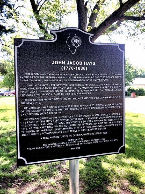 John Jacob Hays (1770-1836) Marker image. Click for full size.