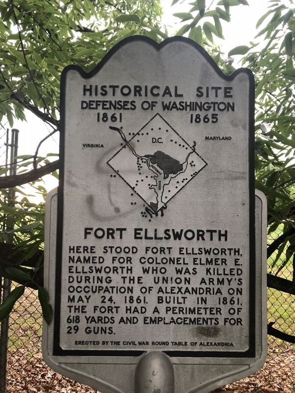 Fort Ellsworth Marker image. Click for full size.