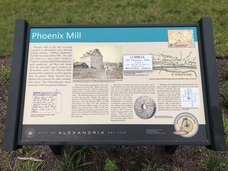 Phoenix Mill Marker. Click for full size. Phoenix Mill Marker image. Click for full size.