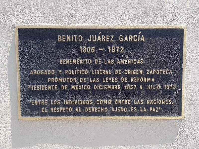 Benito Juárez García Marker image. Click for full size.