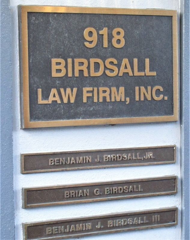 Additional Birdsall Building signage image. Click for full size.
