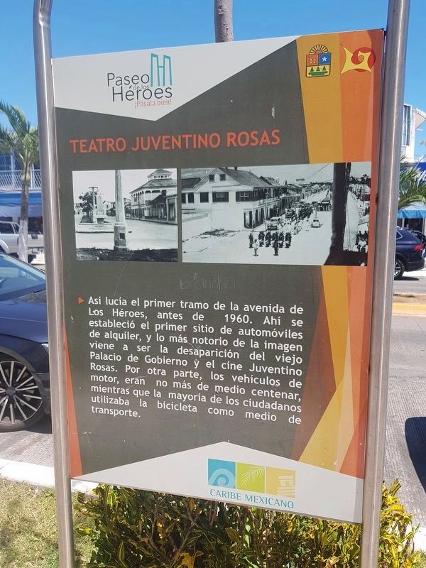 Juventino Rosas Theater Marker image. Click for full size.