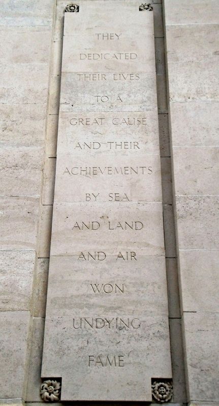 World Wars Memorial Epitaph image. Click for full size.