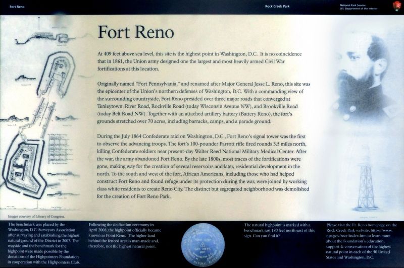 Fort Reno Marker image. Click for full size.