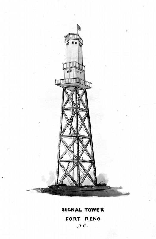 Signal Tower<br>Fort Reno<br>D.C.. Click for full size. Signal Tower<br>Fort Reno<br>D.C. image. Click for full size.