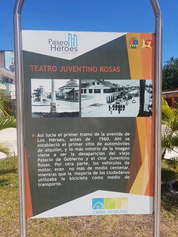 Juventino Rosas Theater Marker. Click for full size. Juventino Rosas Theater Marker image. Click for full size.