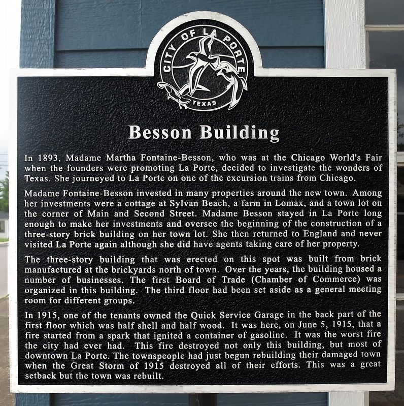 Besson Building Marker image. Click for full size.