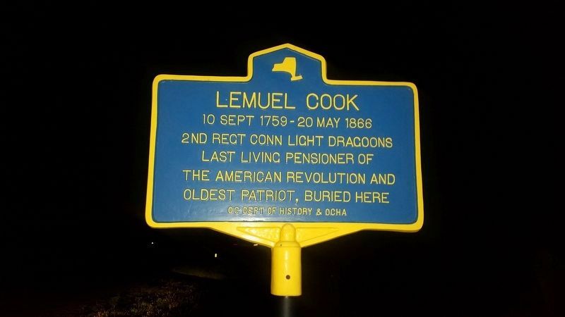 Lemuel Cook Marker image. Click for full size.