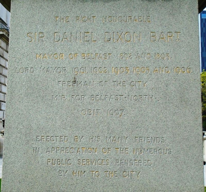 Sir Daniel Dixon Monument Dedication image. Click for full size.