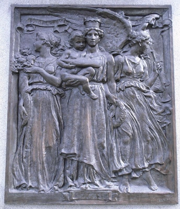 Sir Daniel Dixon Monument - Belfast bas relief image. Click for full size.