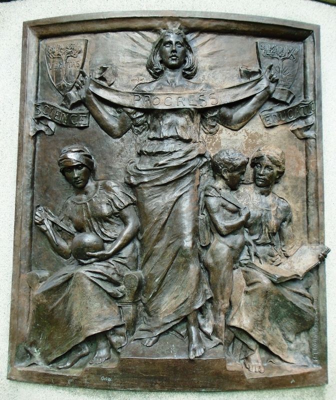 Sir Daniel Dixon Monument - Progress bas relief image. Click for full size.