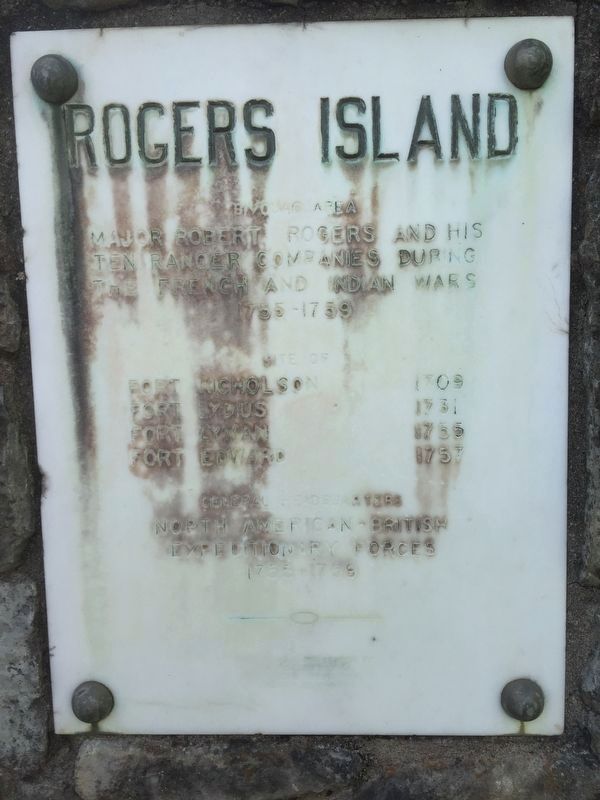 Rogers Island Marker image. Click for full size.