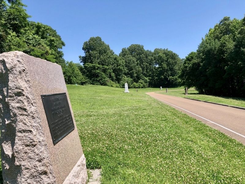 Looking north from the Minnesota 4th Infantry Marker. image. Click for full size.