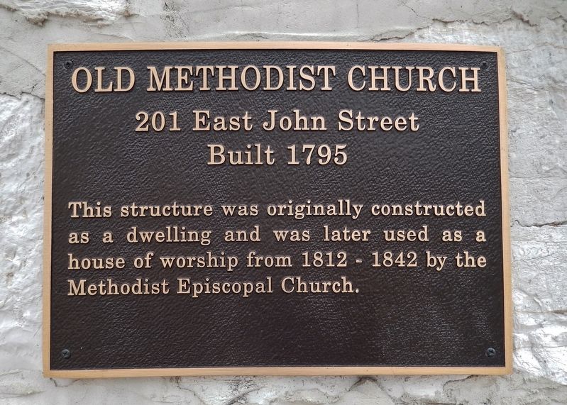 Old Methodist Church Marker image. Click for full size.