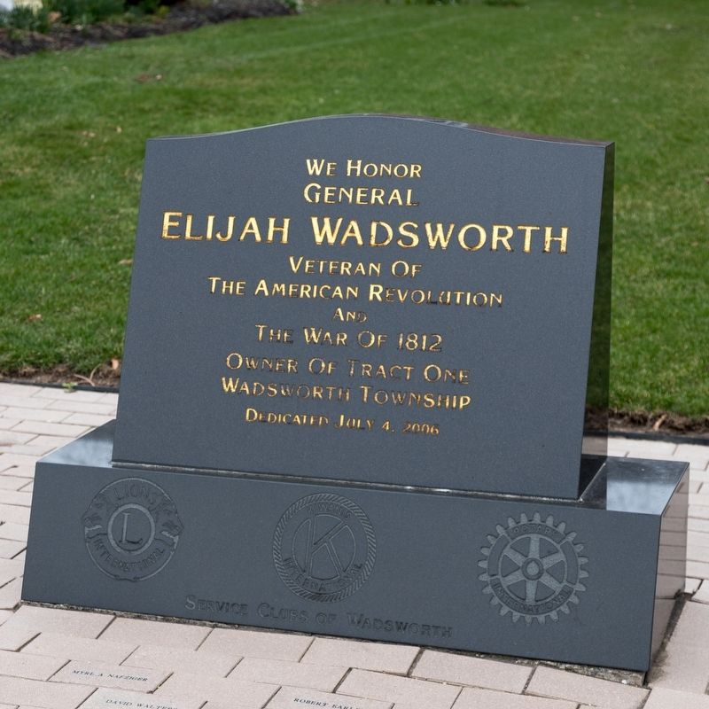 General Elijah Wadsworth Memorial image. Click for full size.