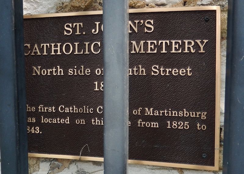 St. John's Catholic Cemetery Marker image. Click for full size.