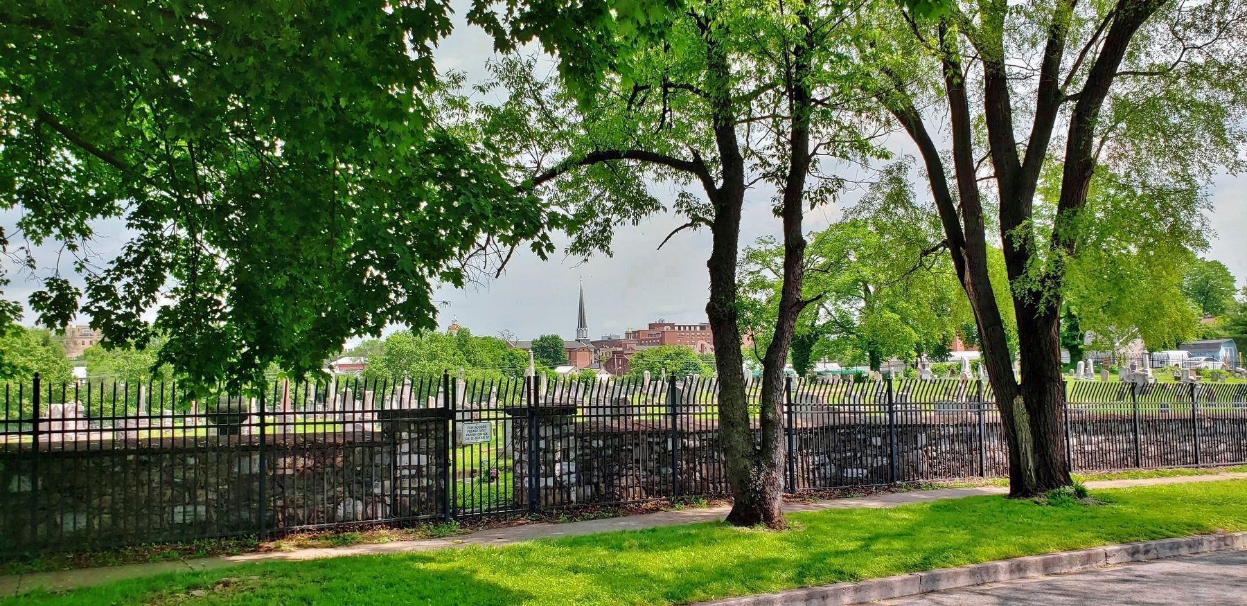 St. John's Catholic Cemetery (<i>south side view from West South Street</i>) image. Click for full size.